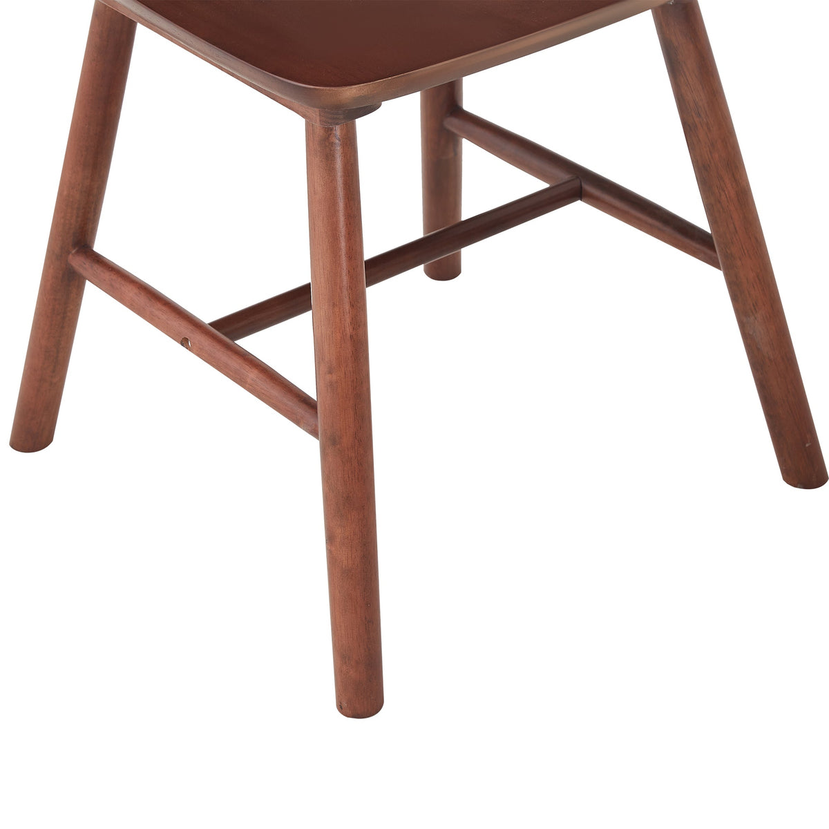 Walnut Spindle-Back Dining Chairs, Solid Wood Set of 4