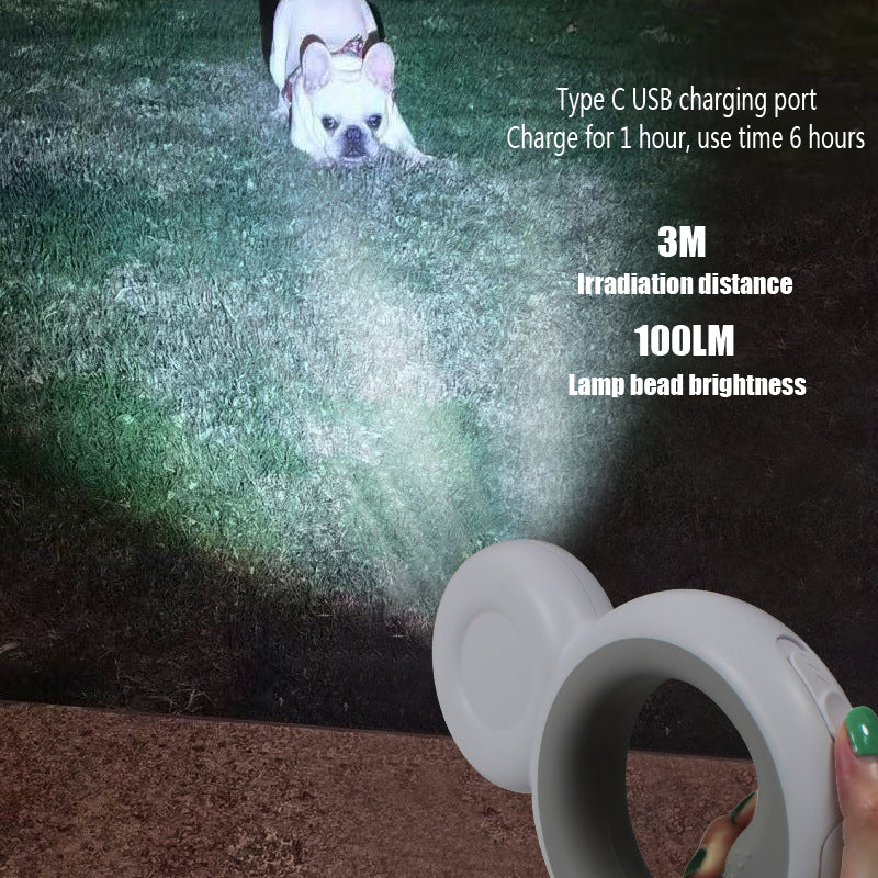 LED Retractable Dog Leash for Safer Evening Dog Walks
