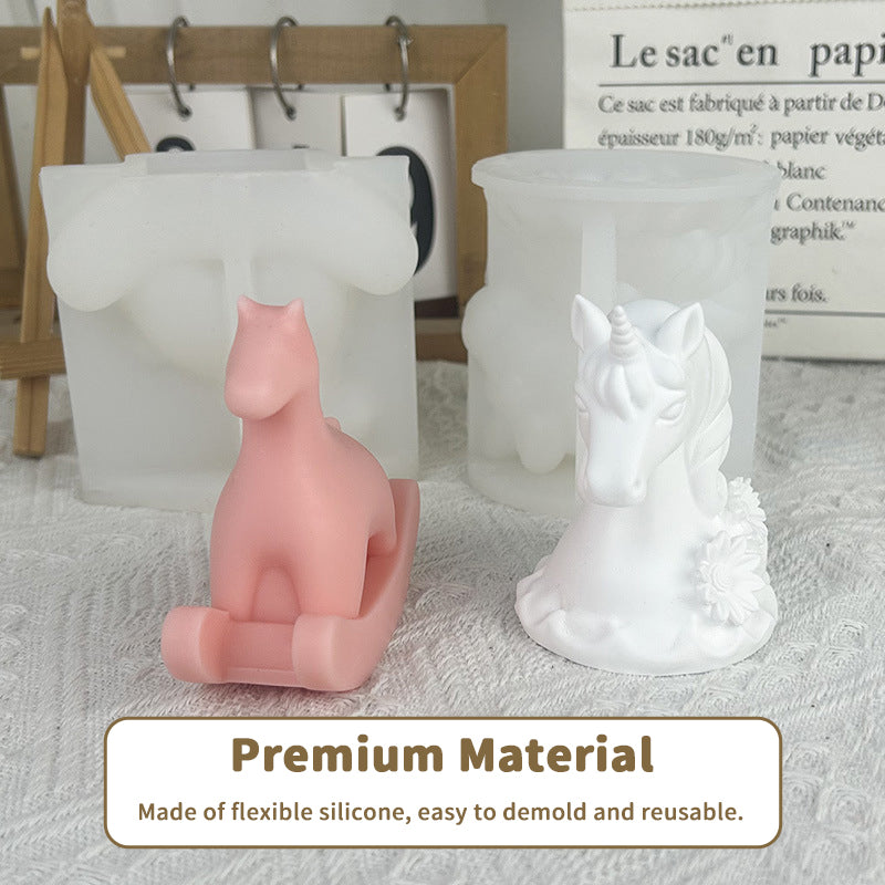 Unicorn Silicone Molds for Detailed DIY Craft Creations
