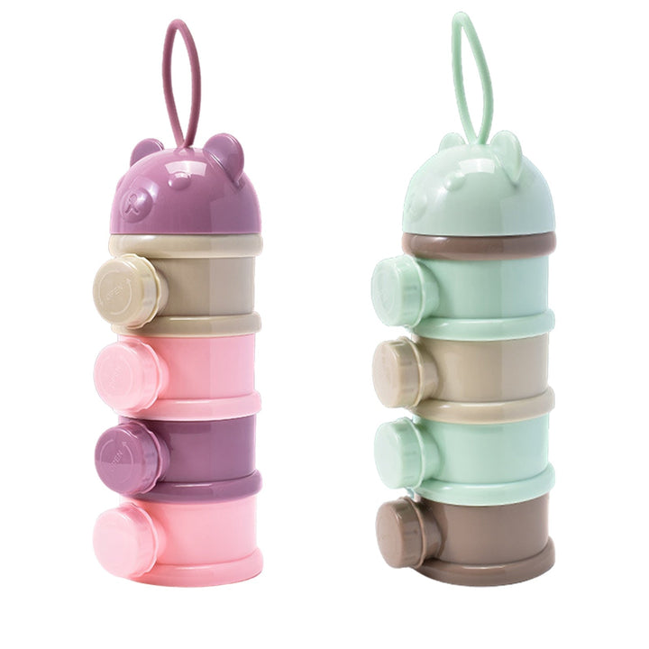 Baby Formula Dispenser: 4-Layer Portable Storage Box