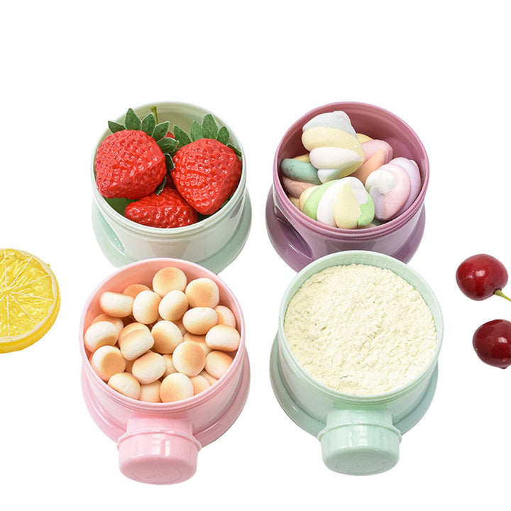 Baby Formula Dispenser: 4-Layer Portable Storage Box