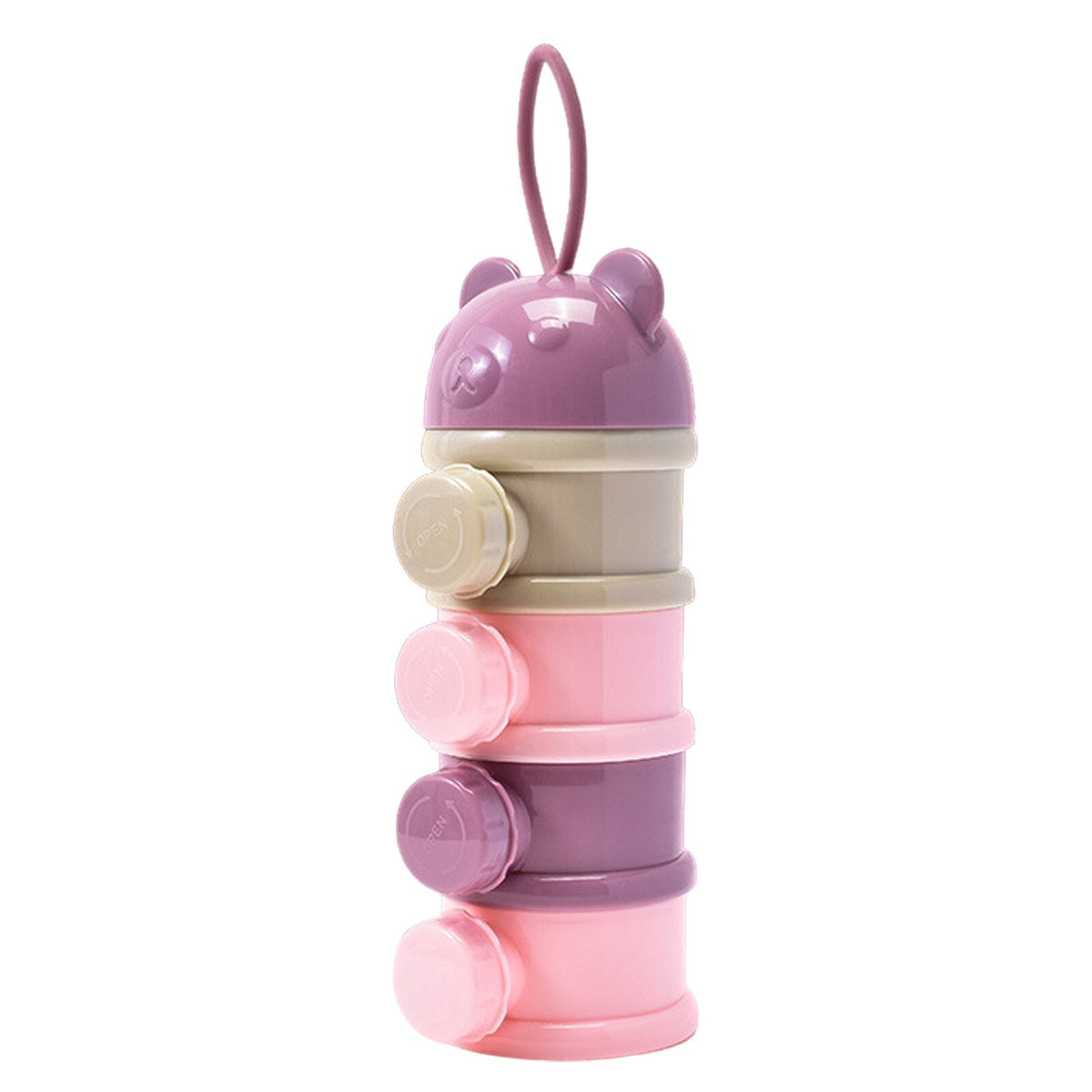 Baby Formula Dispenser: 4-Layer Portable Storage Box