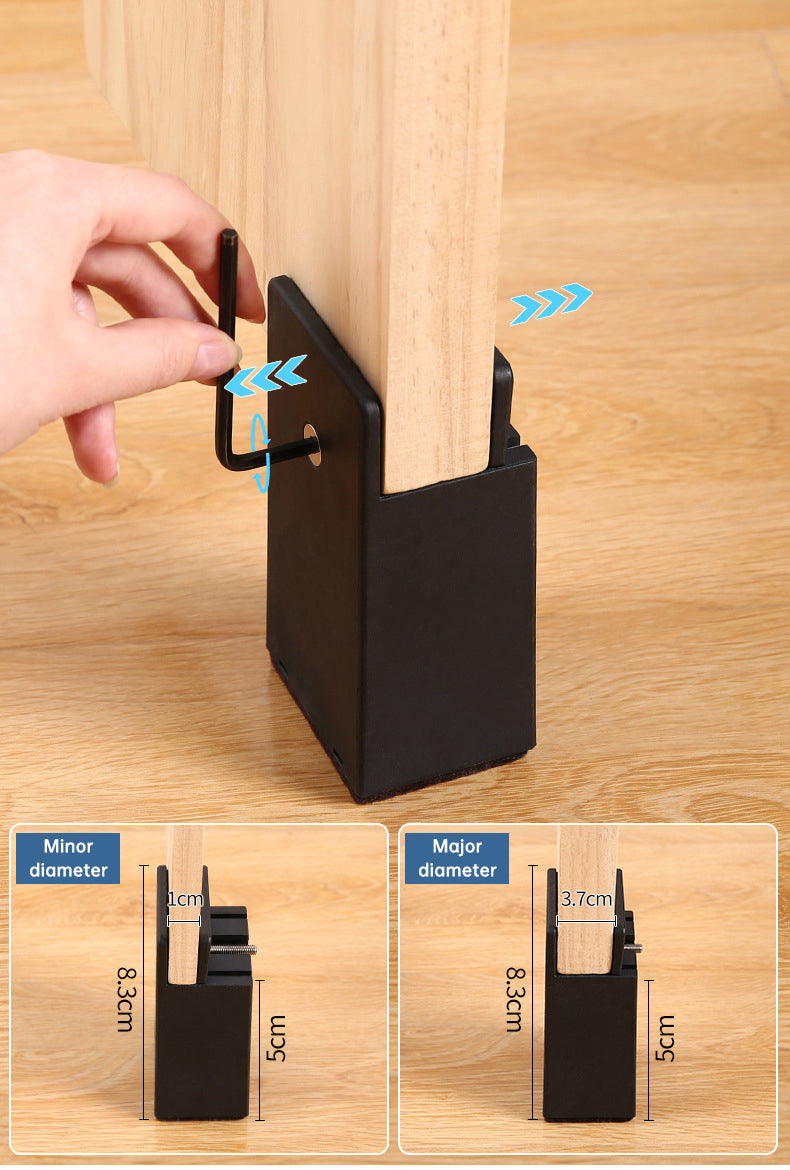 Adjustable Furniture Leg Risers for Extra Clearance
