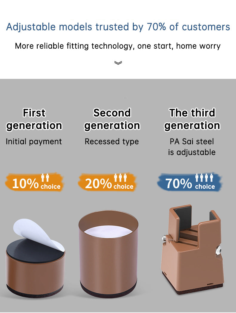 Adjustable Furniture Leg Risers for Extra Clearance