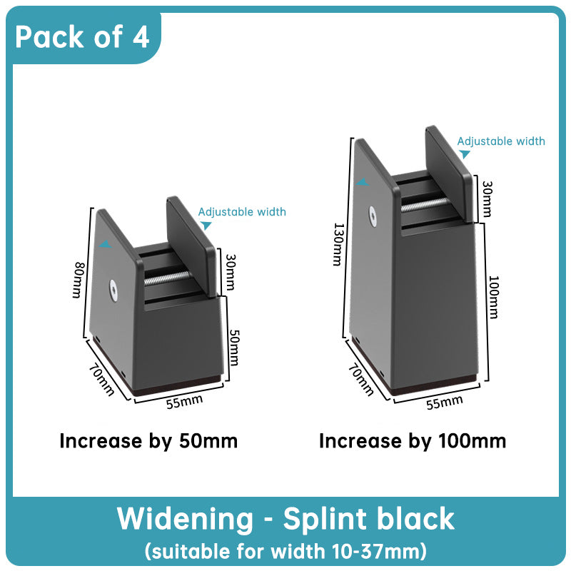 Adjustable Furniture Leg Risers for Extra Clearance