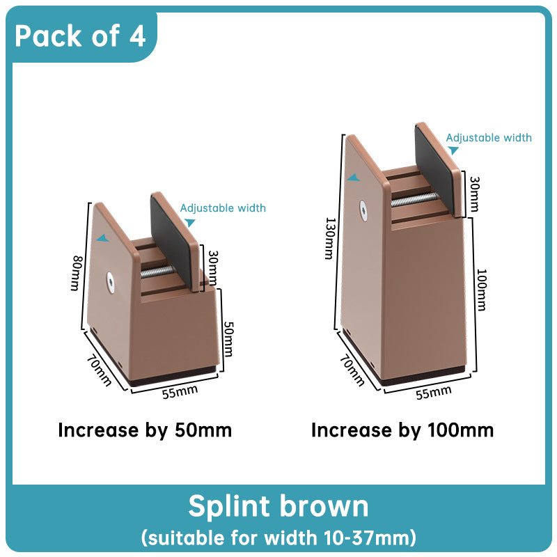 Adjustable Furniture Leg Risers for Extra Clearance