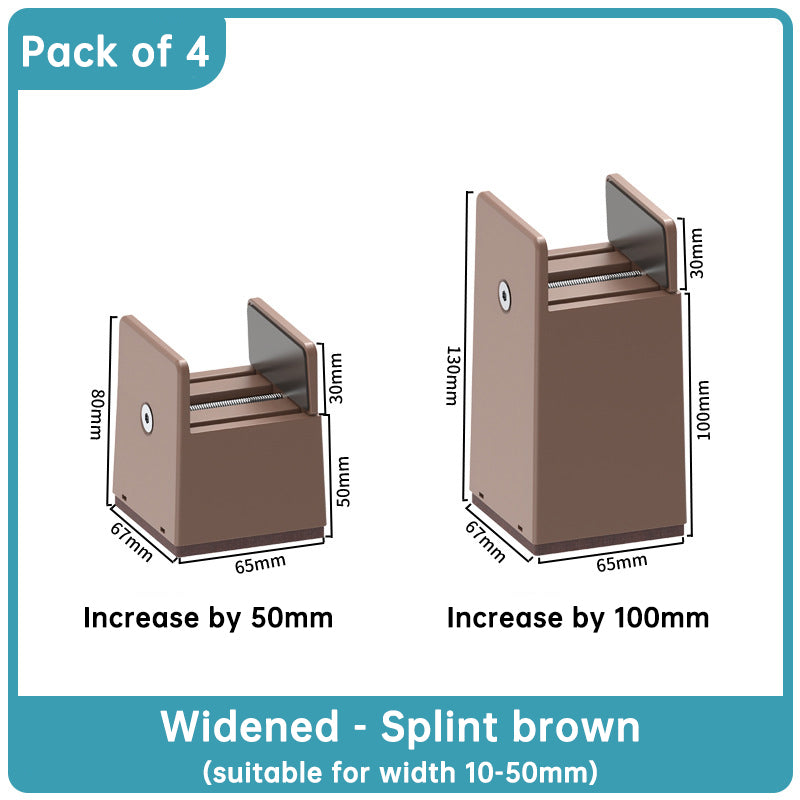 Adjustable Furniture Leg Risers for Extra Clearance