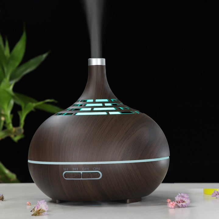 Wood Grain Aroma Diffuser Humidifier for Bedroom Calm