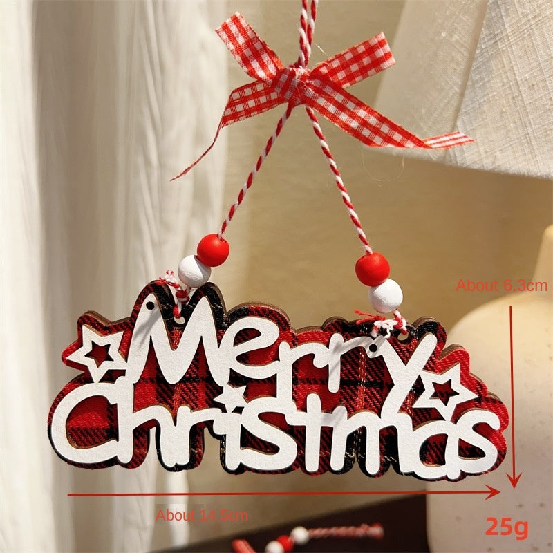 Christmas Plaid Ornaments for Festive Tree Displays