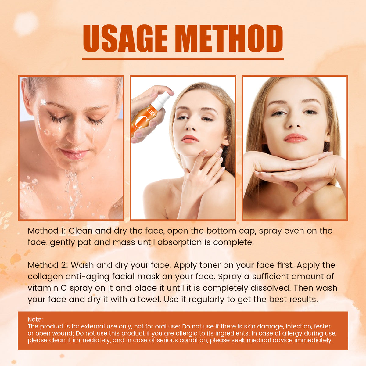 Vitamin C Hydrating Face Mist – Fade Acne Spots & Brighten