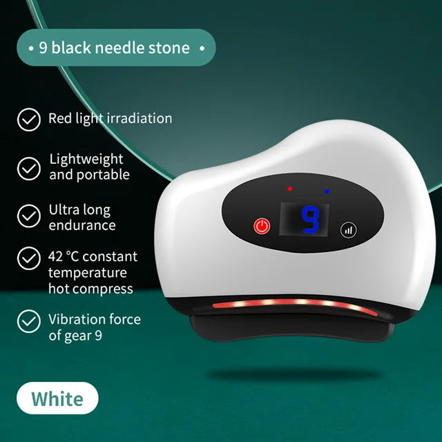 Guasha Heated Stone Face Massager — Lift & Firm Skin