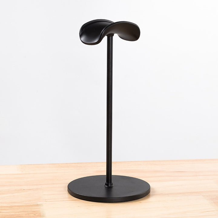 Metal Headphone Stand for Desk: Brushed Silver Holder