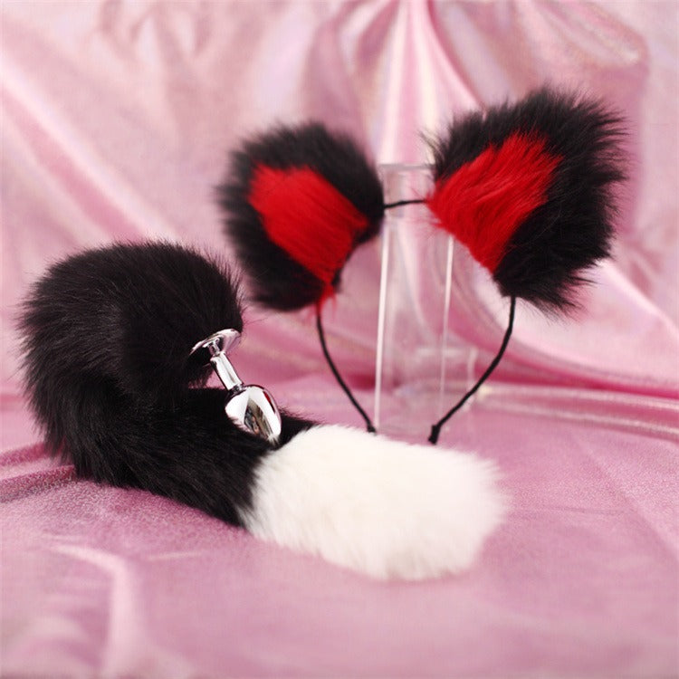 Cat Tail Costume Accessory Set With 40cm Matching Ears