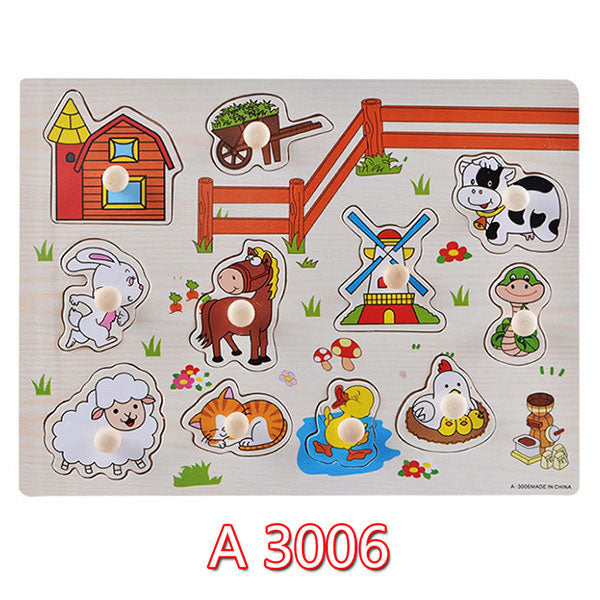 Wooden Learning Puzzle Set for Toddler Skill Building