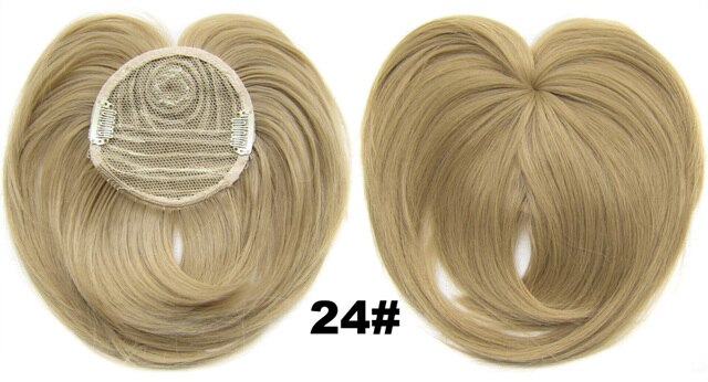 Clip In Bangs Synthetic — Blunt Fringe Hairpiece in 9+