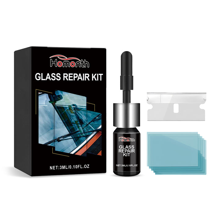 Windshield Glass Repair Kit for Small Chips & Cracks