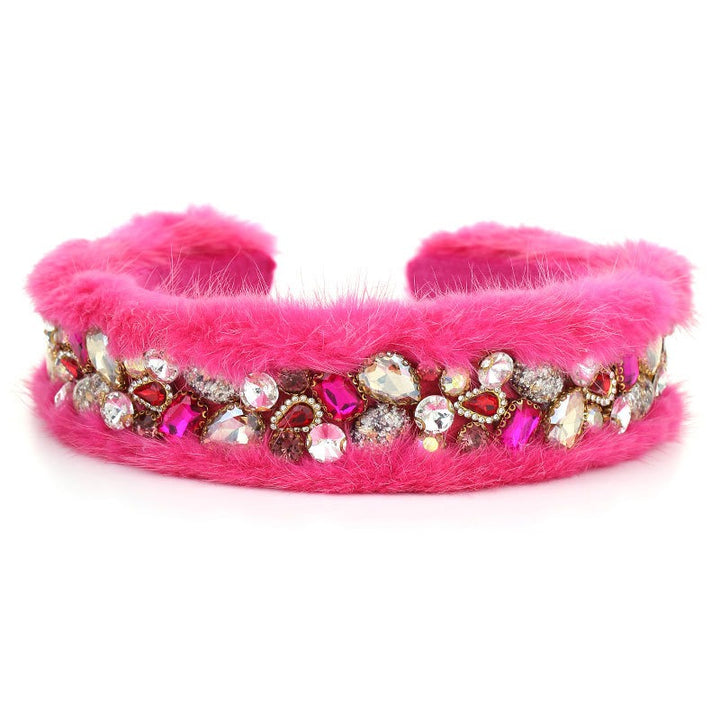 Women's Jeweled Hair Hoop for Glamorous Party Style