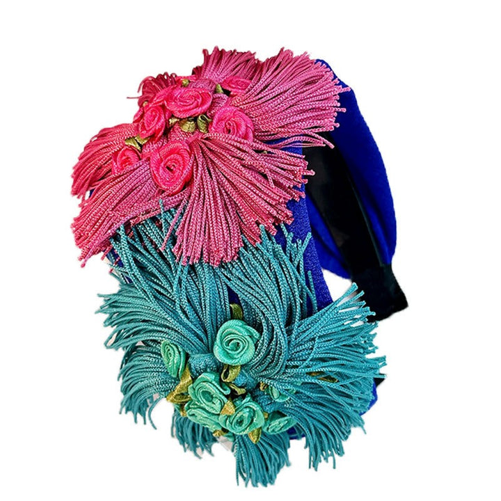 Handmade Fabric Flower Statement Headband, Oversized Bloom