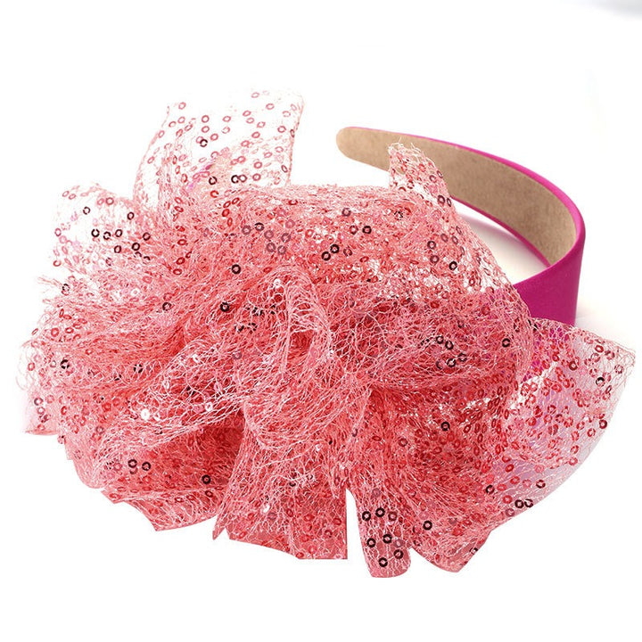 Sequin Flower Headband For Girls, Sparkling Style