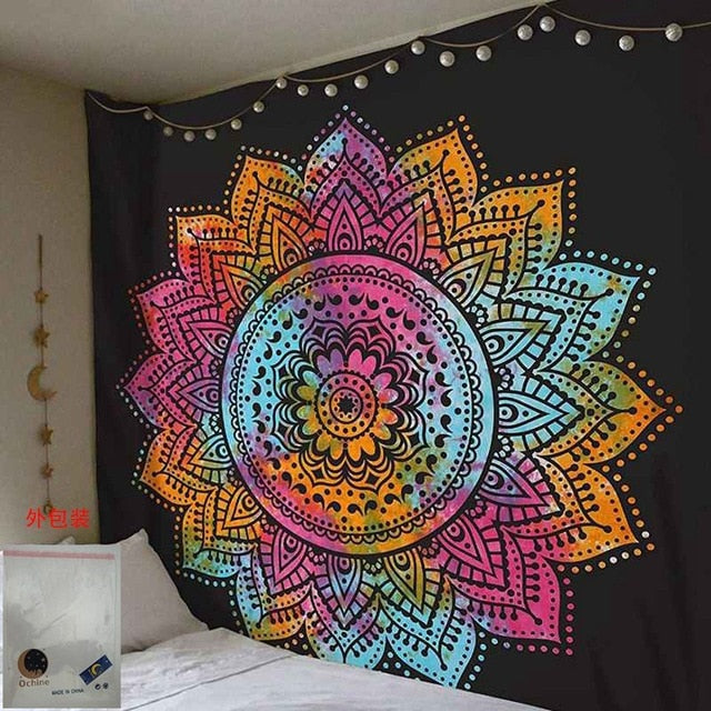 Mandala Tapestry Wall Hanging for Boho Room Makeovers