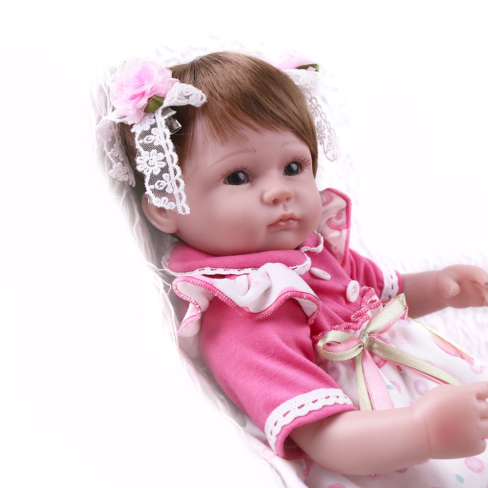 42 cm Soft Silicone Baby Doll for Imaginative Play