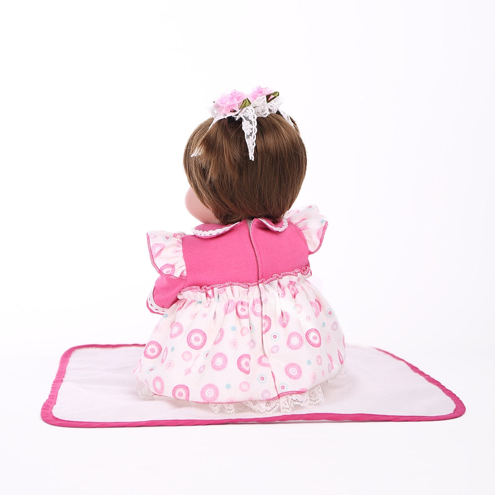 42 cm Soft Silicone Baby Doll for Imaginative Play