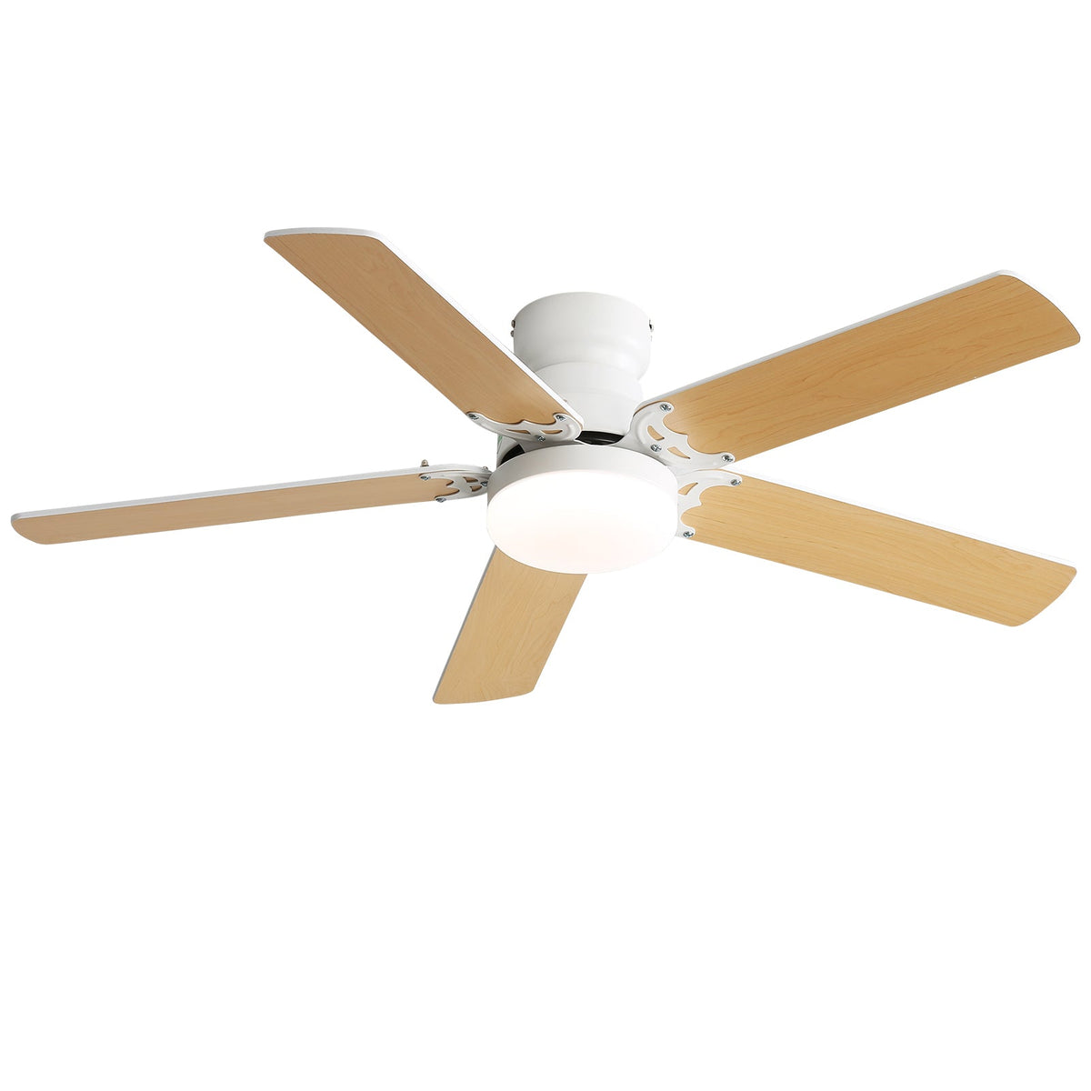 42 Inch Modern Ceiling Fan with Dimmable LED Light