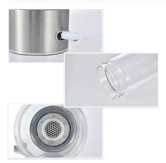 Portable Hydrogen Water Bottle 420ml, USB Rechargeable