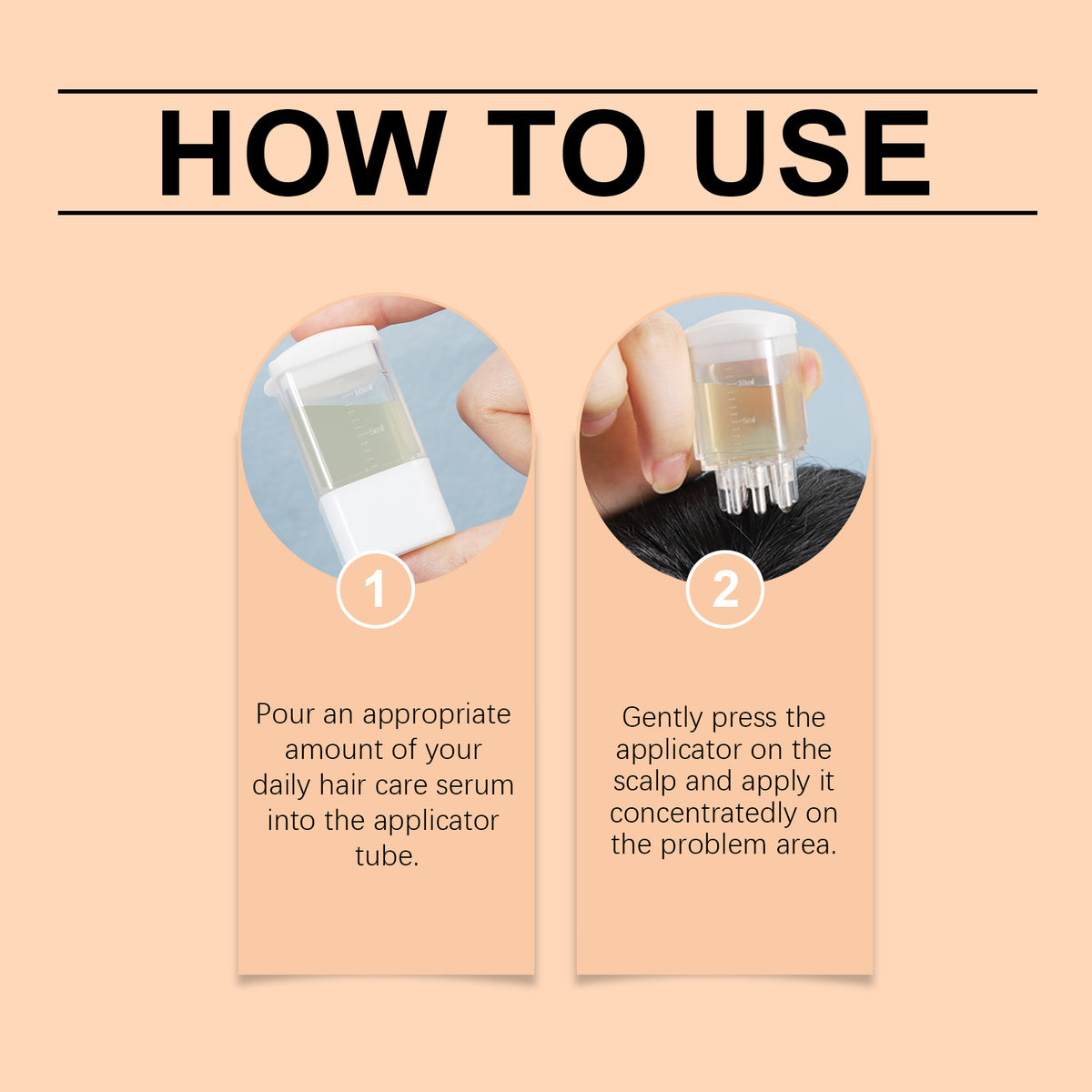 Scalp Essence Applicator for Precise Root Treatment