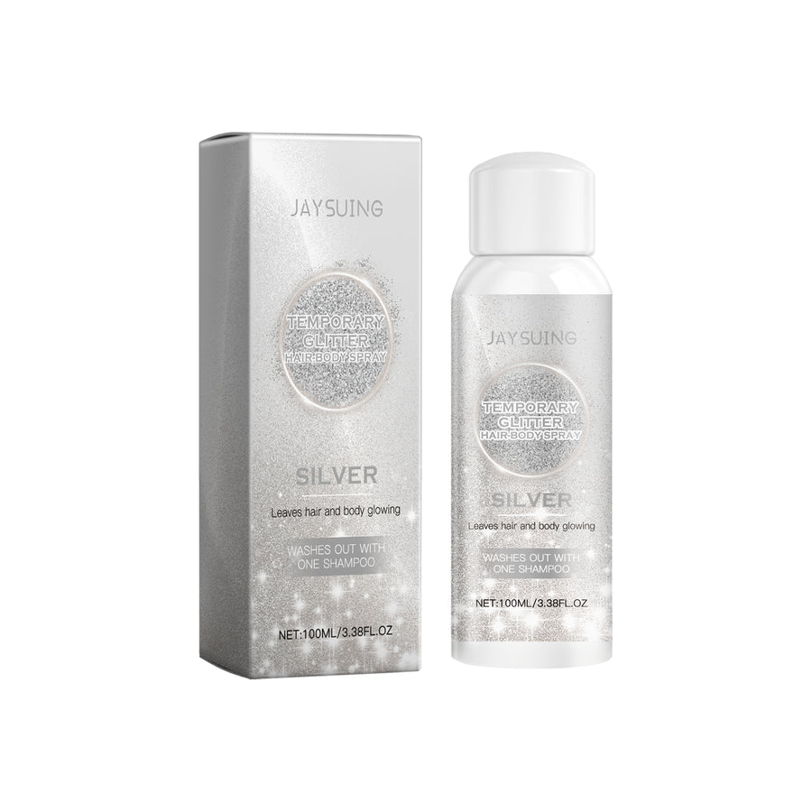 Body Glitter Spray for Instant Gold & Silver Shine