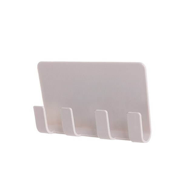 Wall Mounted Bathroom Shelf With Hooks and Phone Ledge