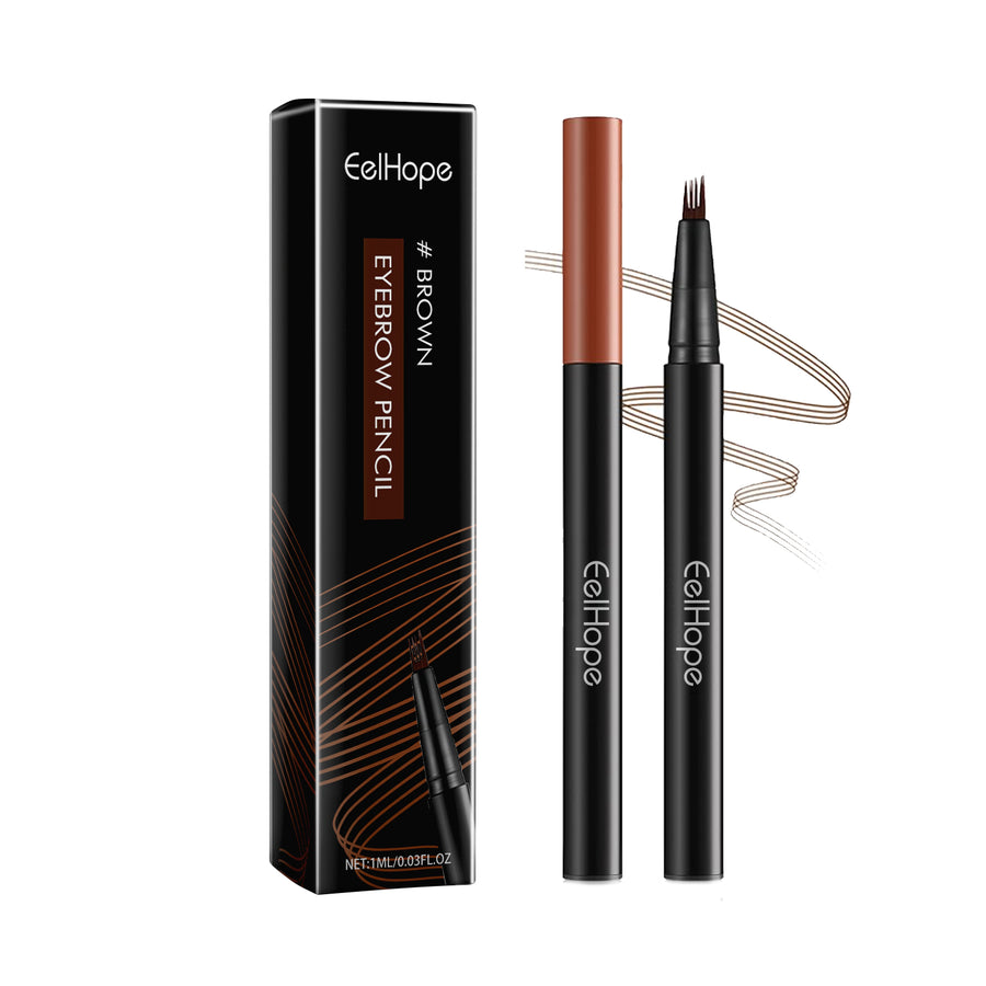 Four-Prong Eyebrow Pencil for Natural Brow Definition