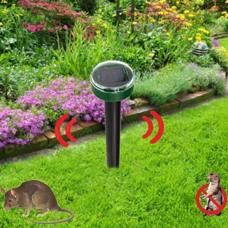 Solar Ultrasonic Mole & Gopher Repeller for Lawns
