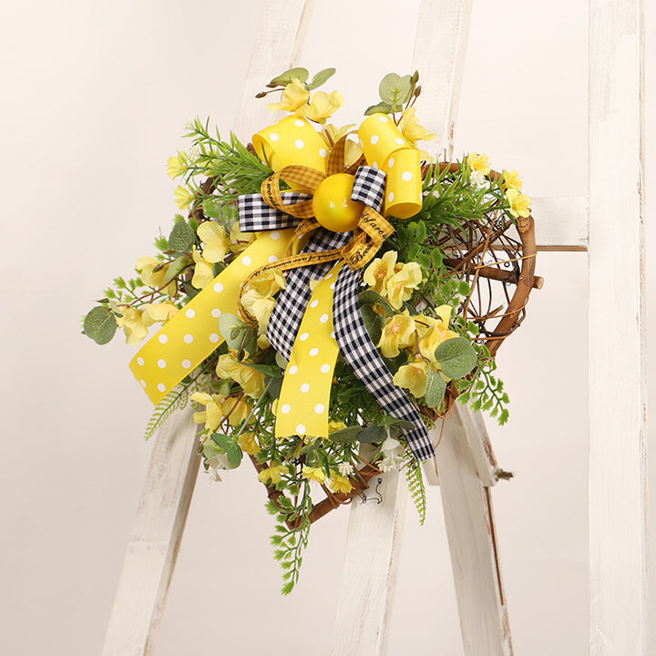Lemon Spring Wreath for a Cheerful Seasonal Welcome