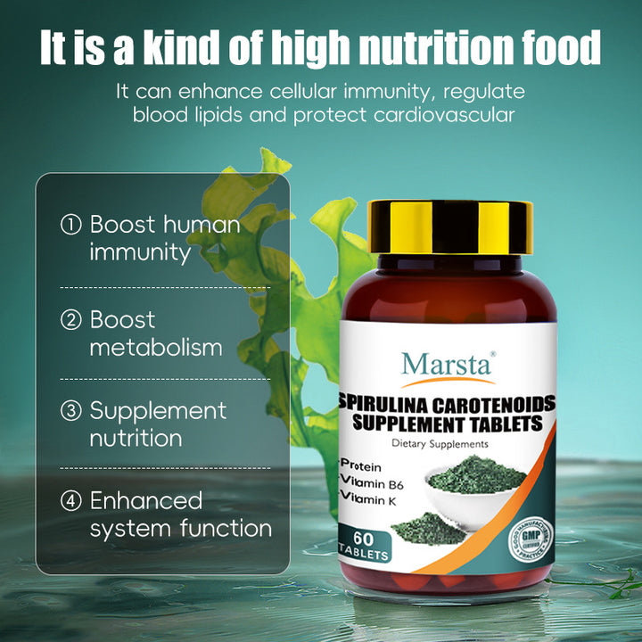 Spirulina Supplement Tablets — Boost Immunity & Metabolism
