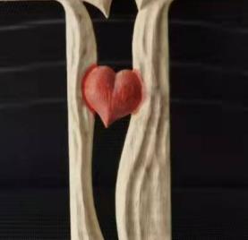 Wooden Memorial Heart Cross Ornament for Loved Ones