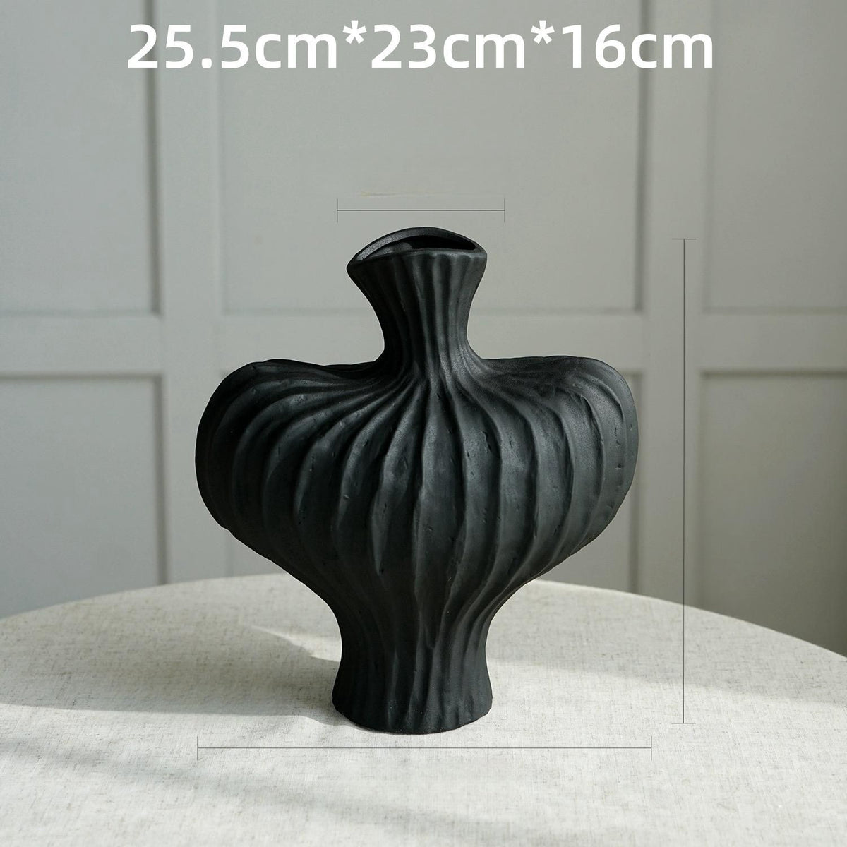 Ribbed Sculptural Vase for Elevated Modern Home Decor