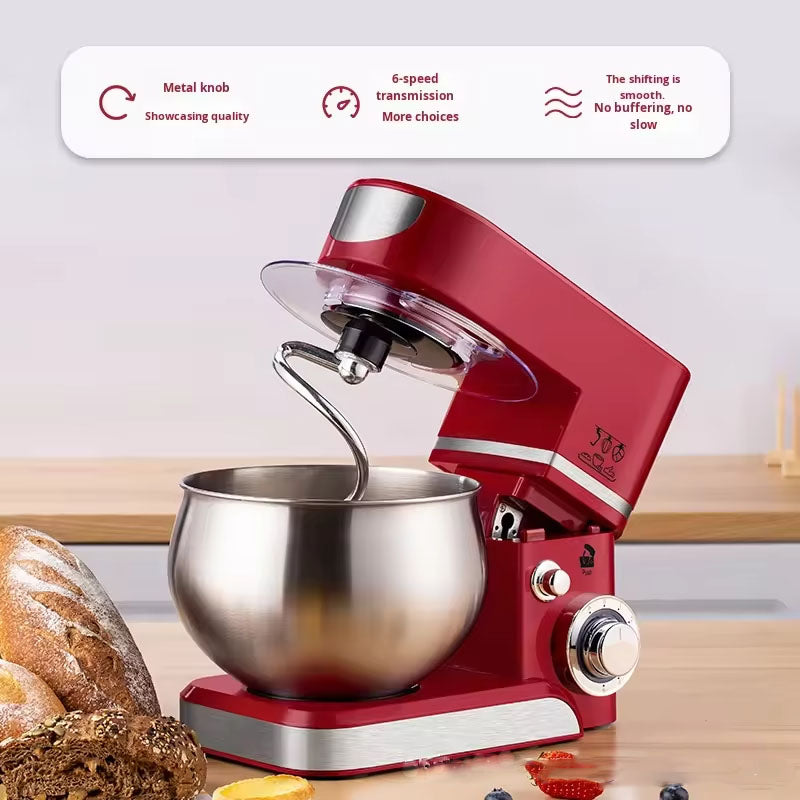 400W Stand Mixer: 6 Speeds for Dough, Eggs and Batter