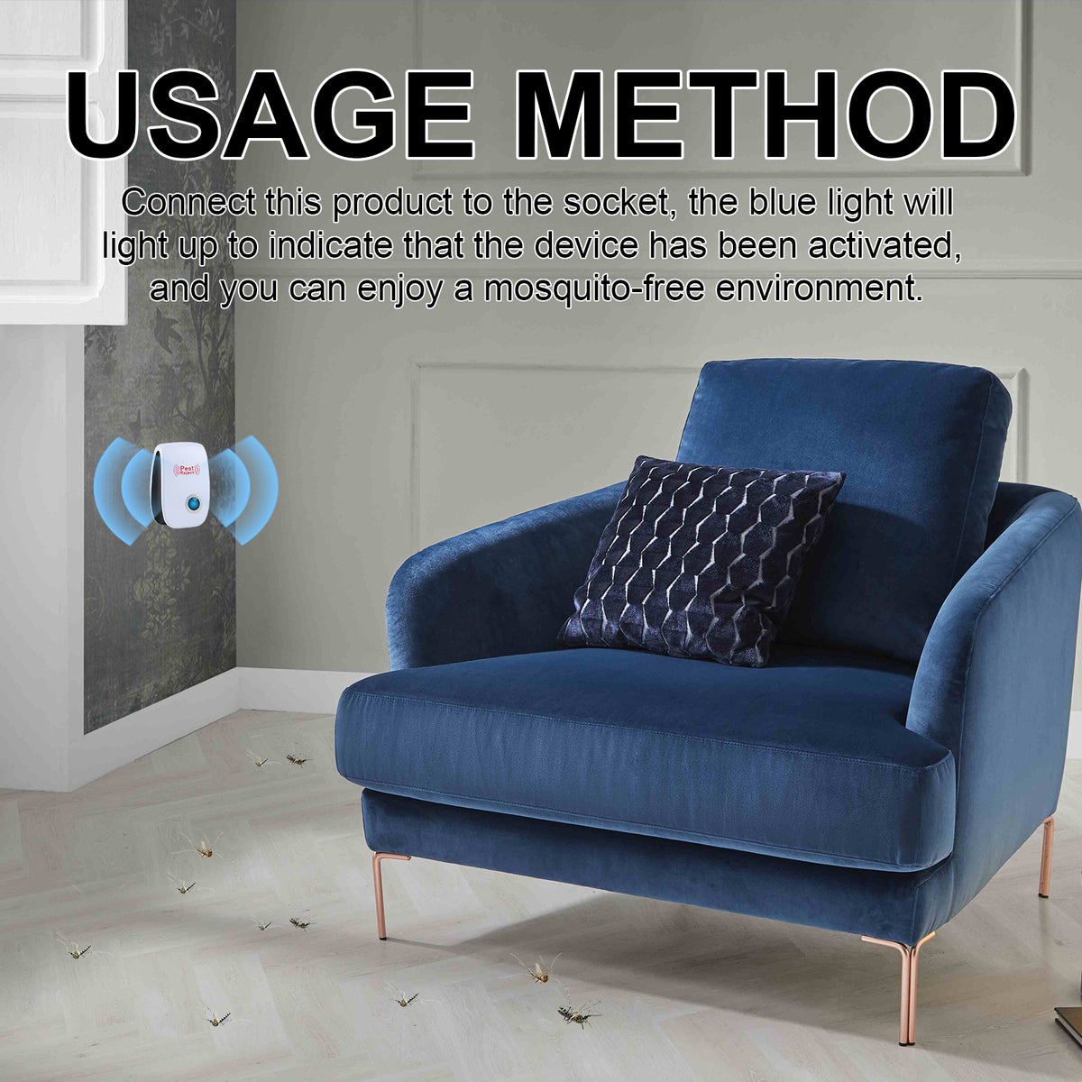 Ultrasonic Pest Repeller for Low-Chemical Indoor Control