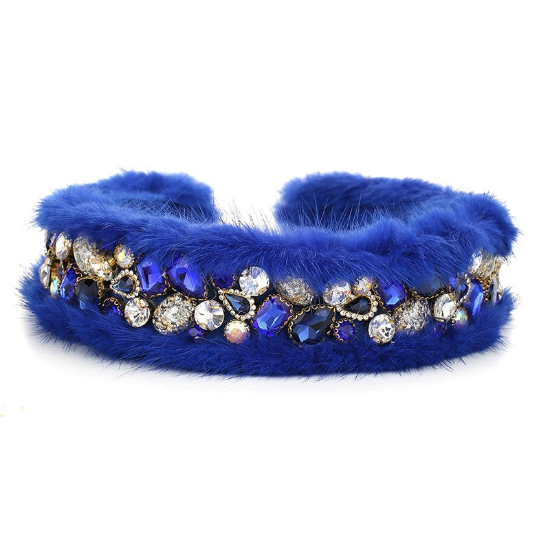Women's Jeweled Hair Hoop for Glamorous Party Style