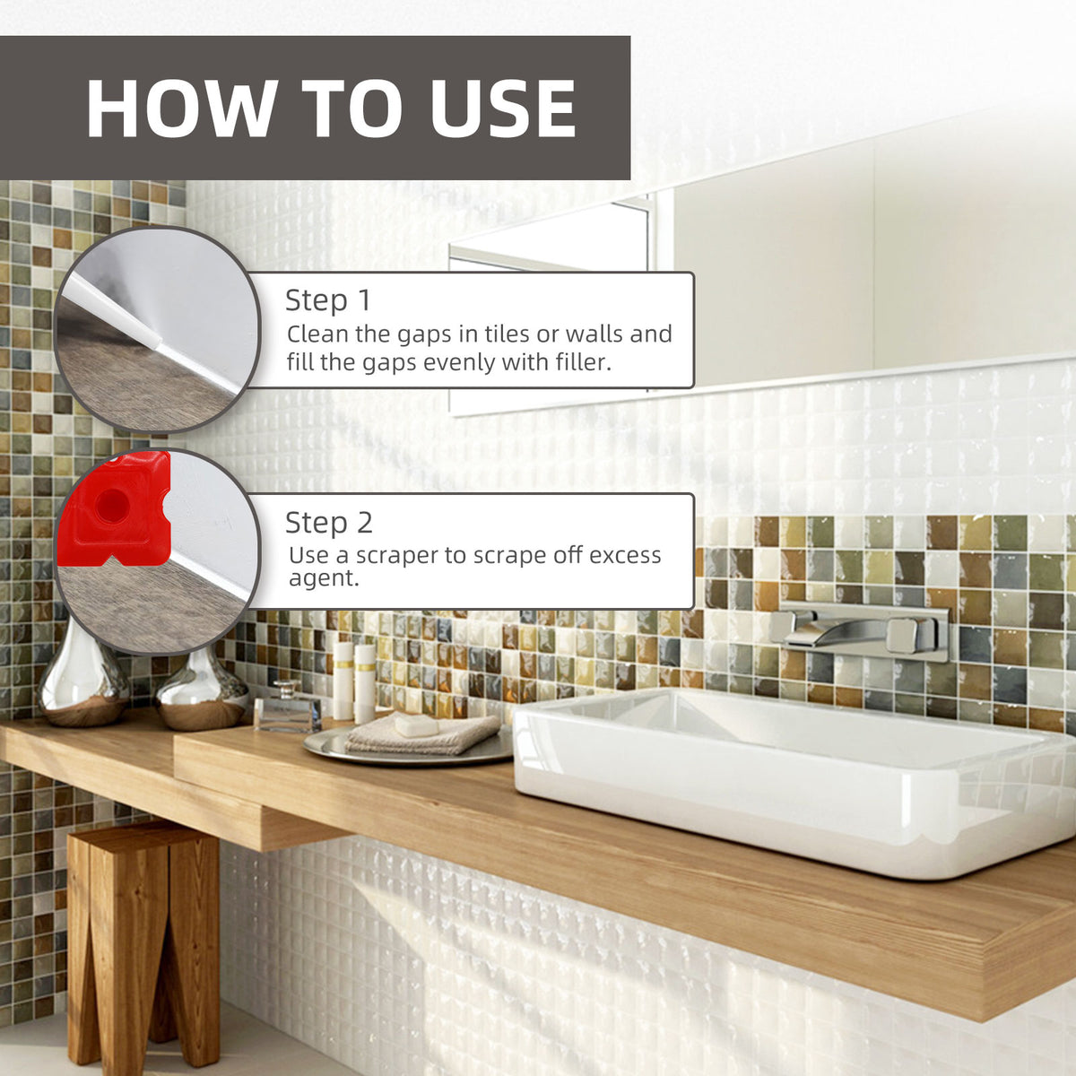 Tile Joint Sealant for Cleaner, Waterproof Kitchen Repairs