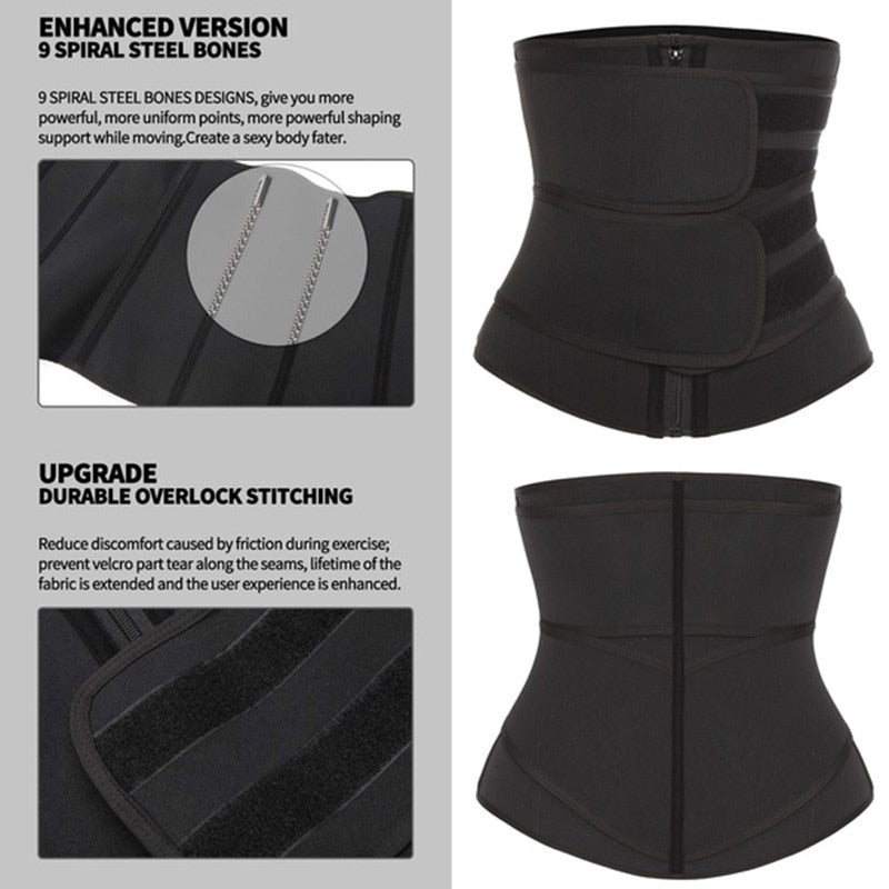 Sauna Waist Trainer — Sweat More, Sculpt Faster with 9