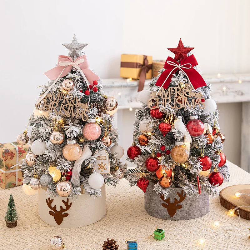 Mini Christmas Tree With Lights for Small-Space Cheer