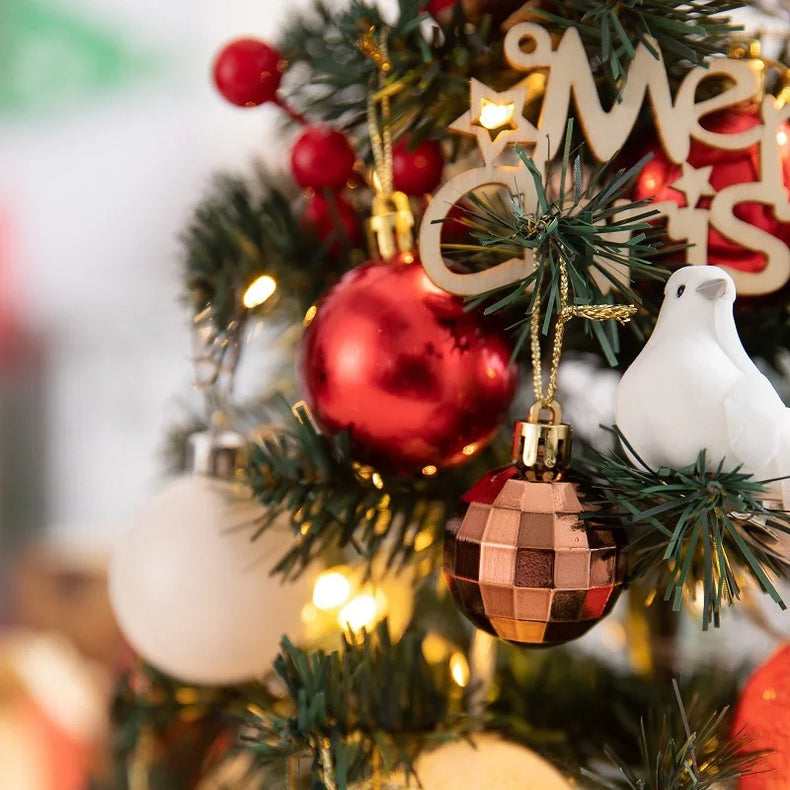 Mini Christmas Tree With Lights for Small-Space Cheer