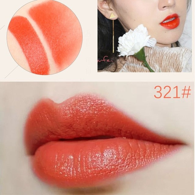 Velvet Matte Lipstick – Luxury Red, Pink & Berry Shades