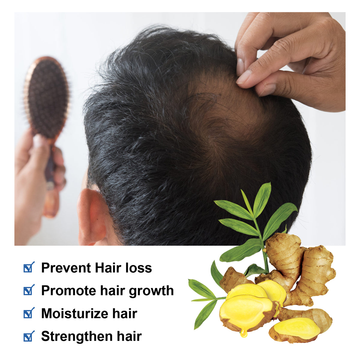 Ginger Conditioner for Moisture and Stronger-Looking Hair