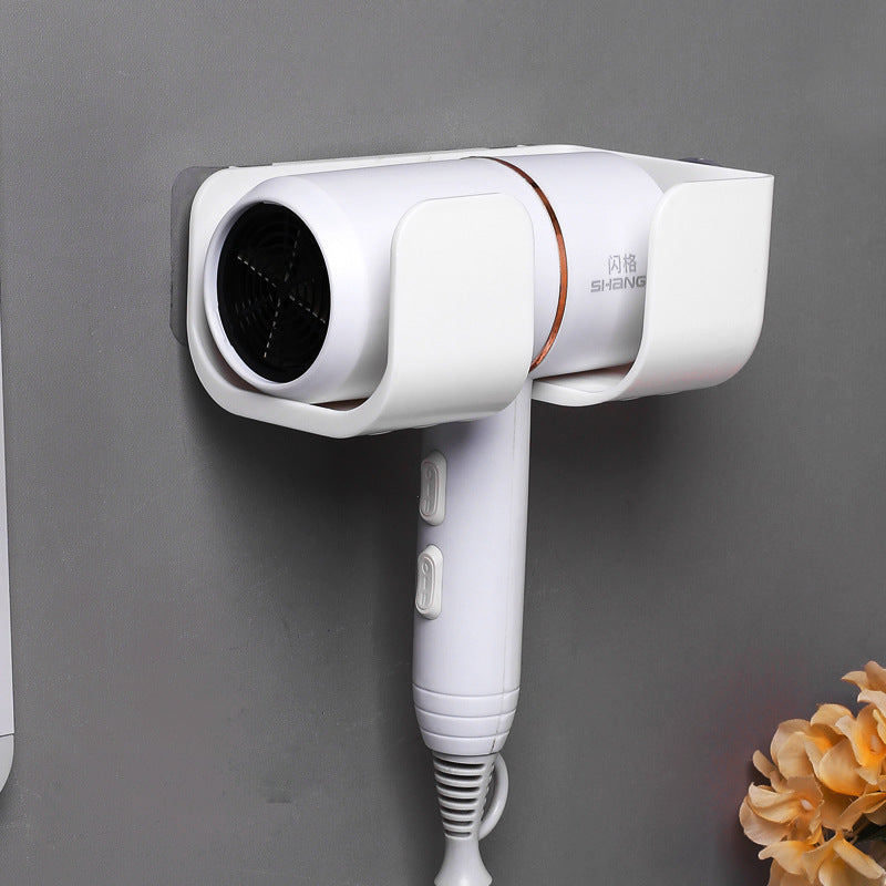 Adhesive Wall Hair Dryer Holder, No Drilling Needed