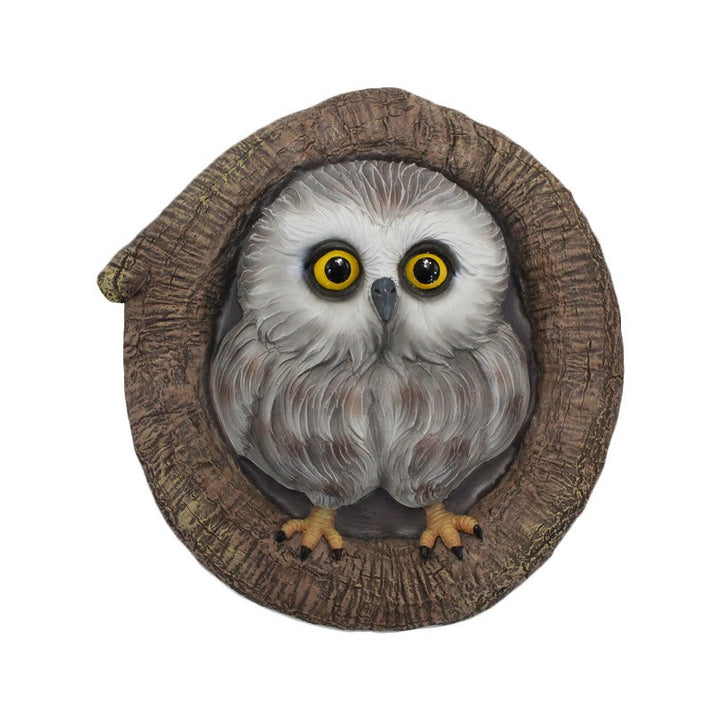 Outdoor Owl Tree Decor, Resin Garden Hanging Ornament
