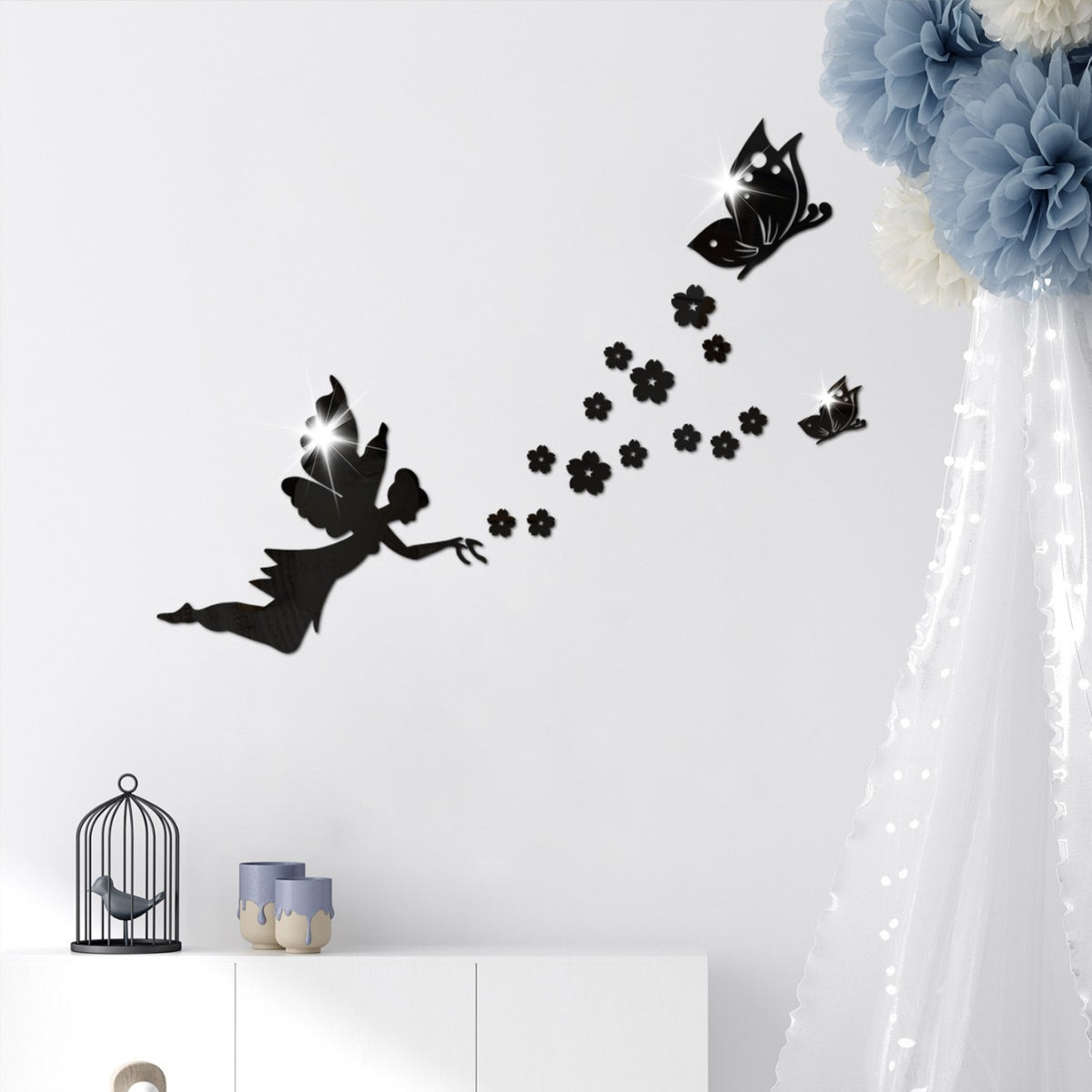 Acrylic Mirror Wall Stickers for Light-Catching Decor