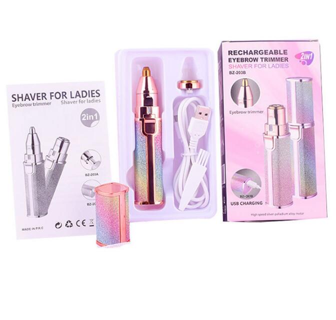USB Electric Facial Hair Remover & Eyebrow Trimmer